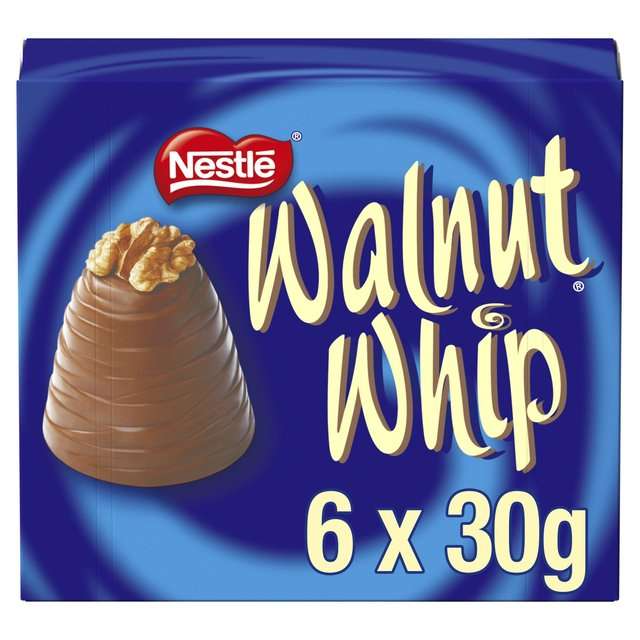 Walnut Whips x 6 £1.05-Fox's Cookie Assortment 360g£1.20 -Fox's Viennese Asst 350g £1.80-Sainsbury's Luxury Biscuit Asst 400g £3.60-Tamworth