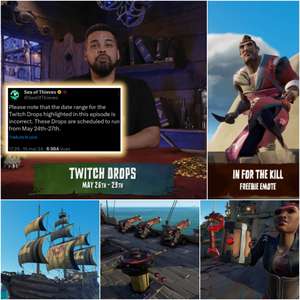 [PS5, Xbox, PC] Earn Eastern Winds Sails, Cannons, Capstan and Ruby Tankard for Sea of Thieves by watching Twitch streams + Bonus Free emote