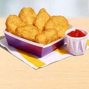 McDonald's Monday 29/08 - 6 Chicken McNuggets £1.09 / Free McCafé Hot Drink with a Double McMuffin - via app @ McDonald's