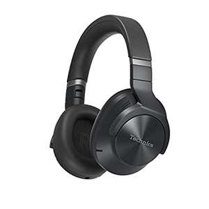 Technics EAH-A800E-K Wireless Headphones, Over Ear Multipoint Bluetooth Earphones With Noise Cancelling + Mic (Black or Silver)