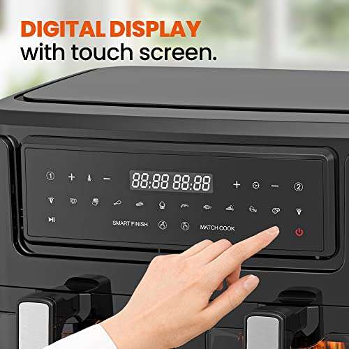 household 9l touch screen double air