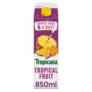 Tropicana Pure Tropical Fruit Juice 850ml £1.60 (Nectar Price) @ Sainsbury's