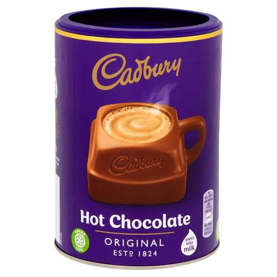 Cadbury Hot Chocolate Cocoa Powder 500G - £2 Clubcard Price @ Tesco