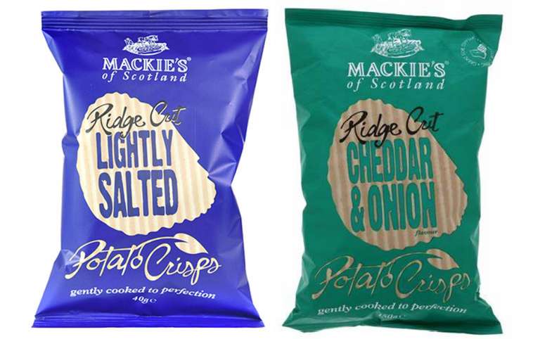 Mackies Crisps Ridge Cut Lighty Salted / Cheddar & Onion 150g 89p Each Instore @ Home Bargains, Derby, Normanton Road
