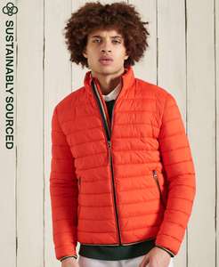 Superdry Mens Mountain Padded Jacket, sizes S/M, Green/Orange, £34 with voucher @ Superdry eBay Store