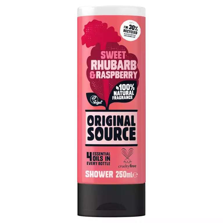 Original Source Rhubarb & Raspberry Shower Gel 250ml 90p @ Asda