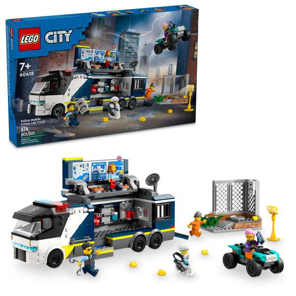 Lego City 60418 Police Mobile Crime Lab Truck - Clubcard Price (Hexham)