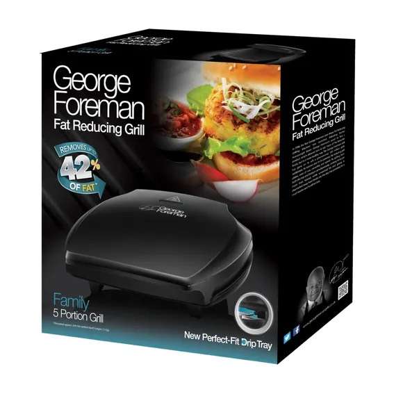 George Foreman 5 Portion Family Grill £15 Free Click & Collect @ Dunelm