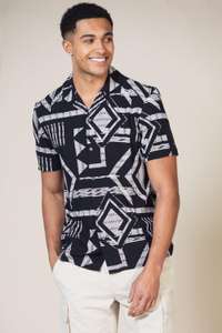 French Connection Tribal Print Short Sleeve Shirt sold by Every Channel