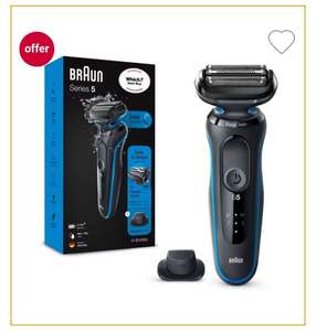 Braun Series 5 Electric Shaver with Precison Trimmer- Black/Blue 50-B1200s