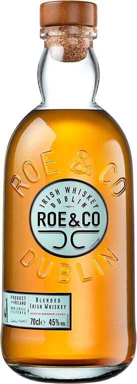 Roe and Co Blended Irish Whiskey 45% ABV 70cl - £21.95 @ Amazon