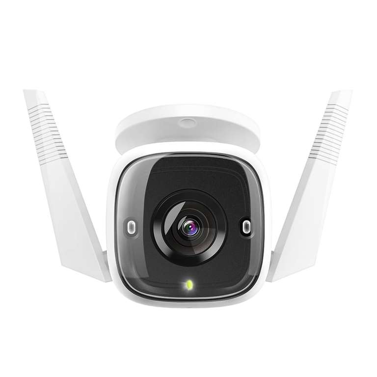 2X Tapo 2K Outdoor Security Camera, Motion Detection, IP66 Weatherproof, Built-in Siren, 2-way Audio, 3MP, Night Vision, C310