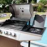 Tennessee 3 Burner Grill Gas BBQ with Side Burner w/code - Cookology (UK Mainland)