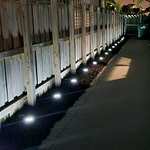 Excellent set of 8 solar powered deck lights - W/Voucher & code - Sold by PATESON -LTD