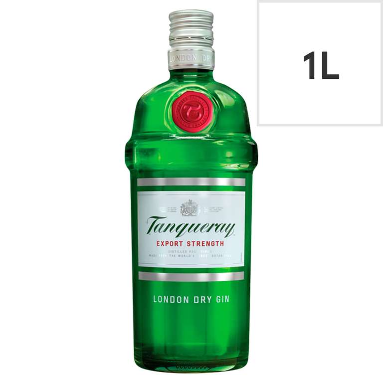Tanqueray London Dry Gin 1L £22 Clubcard Price @ Tesco