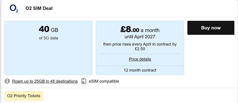 O2 Travelodge O2 Sim Only Deals £7-£10/m 10-75GB Roaming Included – Uswitch at £84.00 ...