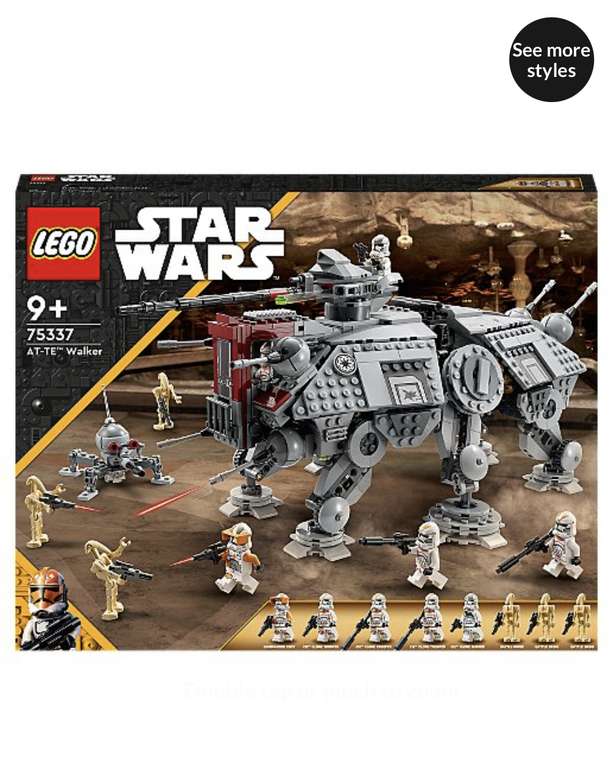 LEGO Star Wars AT-TE Walker Buildable Toy 75337 - £90 @ Asda