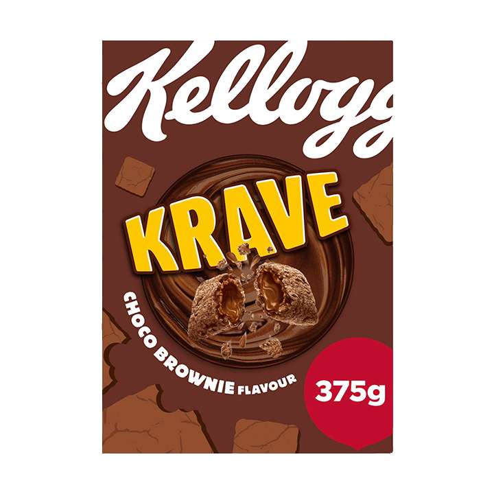 Kellogg's Krave Choco Brownie Flavour 375g (50p w/shopmium cashback)