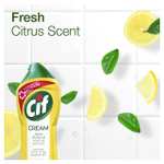 Cif Lemon Cream Cleaner multipurpose surface cleaner 500ml £1.25 each (Min Order 3)