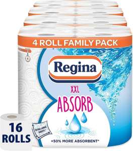 Regina XXL Absorb Kitchen Roll - 16 Rolls (S&S £18)