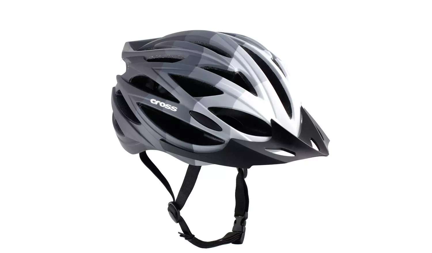 Cross Adults Bike Helmet - Black 