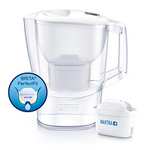 BRITA Aluna fridge water filter jug, Includes 1 x MAXTRA+ filter cartridges, 2.4L White
