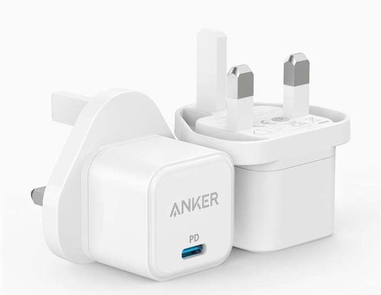 2- Pack USB C Plug, Anker PowerPort III 20W Cube Fast Charger - sold by Anker direct / FBA