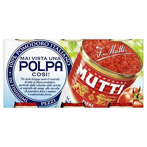 Mutti - Finely Chopped Tomatoes 400g (Pack of 24) for £20.70 at Amazon