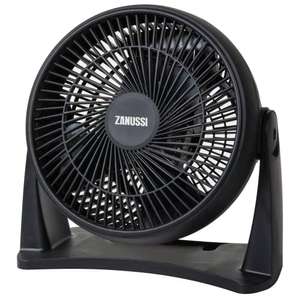 Zannussi 8" High Velocity, Freestanding/Wallmounted Desk Fan Black , Free click and collect £18.93 @ Amazon