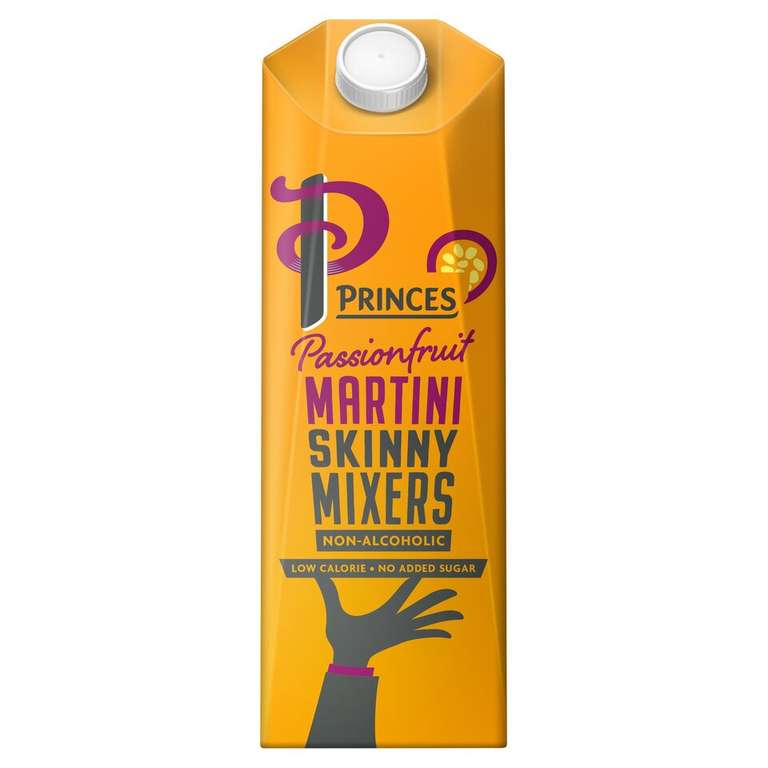 Princes Passionfruit Martini Skinny Mixers Non Alcoholic 1L £2.13 Reduced to clear @ Tesco