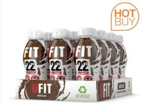 UFIT Chocolate Protein Shake, 12 x 310ml £12.99 + £5.99 delivery @ Costco