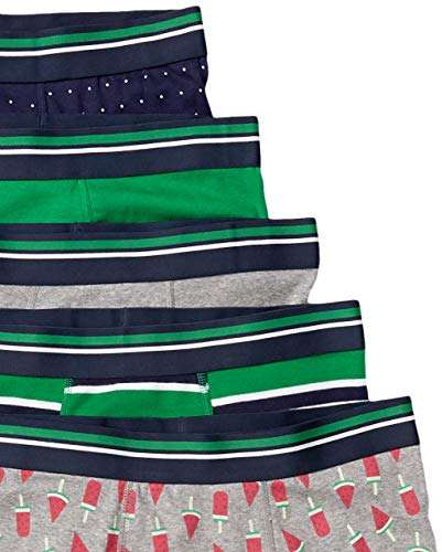 Amazon Essentials Men's Tag-Free Boxer Briefs, Pack of 5 (Size XS/Popsicle only) - £11.39 @ Amazon