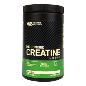 Optimum Nutrition Creatine Monohydrate 634g £24.29 delivered with code @ Holland and Barrett