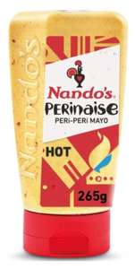 Nando's Perinaise Peri-Peri Mayonnaise Mild / Hot / Garlic / Vegan 265g now £1.75 (Nectar Price) @ Sainsburys