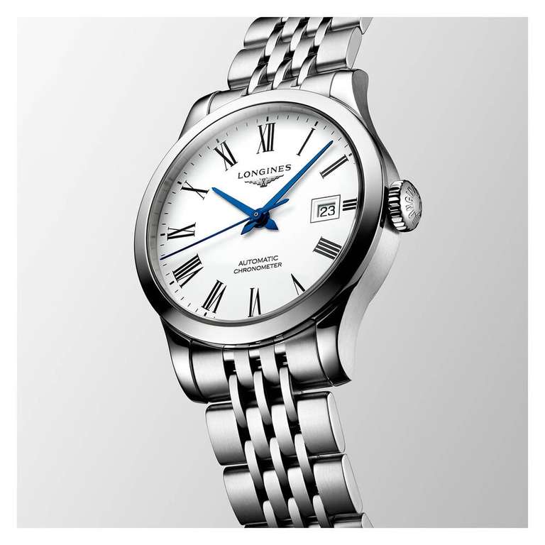 Longines Watchmaking Tradition Record Collection White Steel Watch £1010 @ Fraser Hart