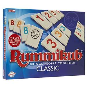 IDEAL | Rummikub Classic game: Brings people together | Family Strategy Games | For 2-4 Players | Ages 7+