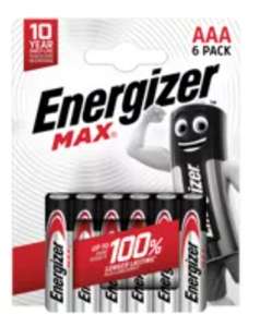 Energizer Max AAA 6 pack batteries in Newcastle upon Tyne