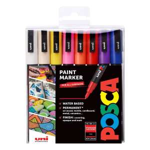 Uni-ball Posca PC-3M Marker Pens 16 Pack - £21 + Free Click & Collect @ Hobbycraft