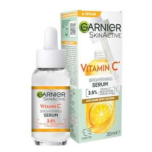 Garnier Vitamin C Serum for Face, Anti-Dark Spots & Brightening Serum, 3.5% Vitamin C, Niacinamide, Salicylic Acid & Lemon Extract 30ml