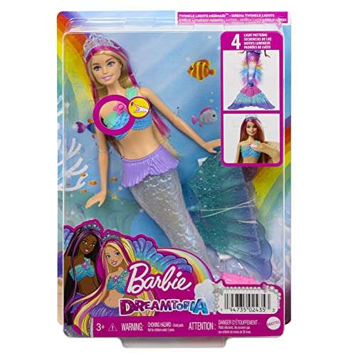 Barbie Dreamtopia Mermaid Doll with Light-Up Tail £14.99 at Amazon