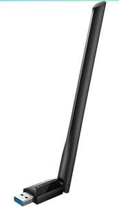 TP-Link AC1300 High Gain USB 3.0 Wi-Fi Dongle, Dual Band MU-MIMO Wi-Fi Adapter with 5dBi Antenna - £15.99 ( + £4.49 non prime) @ Amazon