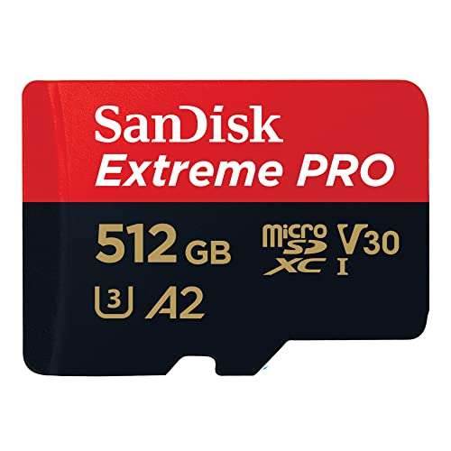 SanDisk 512GB Extreme PRO SDXC card + RescuePro Deluxe up to 200 MB/s UHS-I Class 10 U3 V30