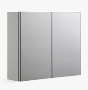 Double Mirrored Bathroom Cabinet, White Metal - £47 + £4.50 delivery @ John Lewis & Partners