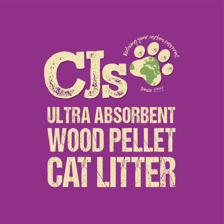 CJ's Premium Cat Litter Ultra Absorbent Wood Pellets, Biodegradable, 30L X 9 Bags Dispatches from and Sold by FurryPet