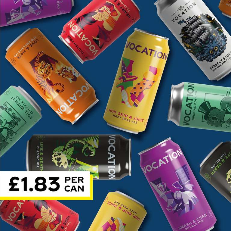 30 Cans of (mostly) 440ml beer £46.75 with free delivery with code @ Vocation Brewery