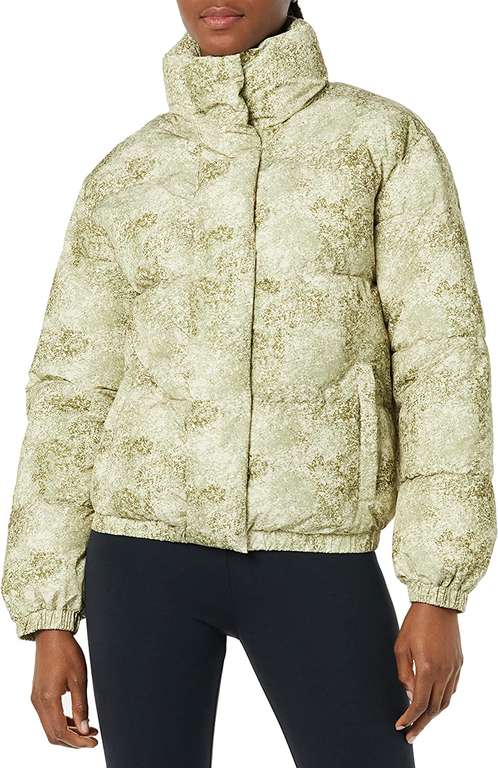 Daily Ritual Women's Relaxed Fit Mock-Neck Short Puffer Jacket XS Olive Pigment Print £11.54 @ Amazon