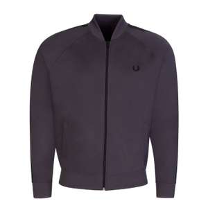 Fred Perry Dark Grey Tonal Tape Bomber Track Jacket £47.50 delivered @ Zee & Co