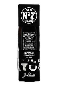 Jack Daniel's Tennessee Whiskey T-Shirt (Large) 50cl Bottle, Gift Set