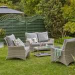 Florence 4 Seater Garden Dining Set £492 with code @ Homebase