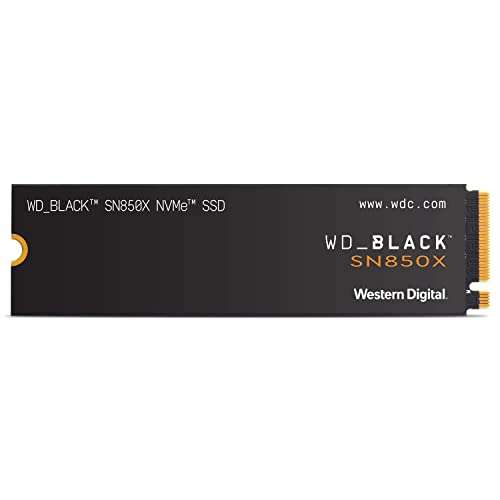 1TB - WD_BLACK SN850X PCIe Gen 4 x4 NVMe SSD - 7300MB/s, 3D TLC, 1GB Dram Cache (PS5 Compatible) - £64.99 @ Amazon